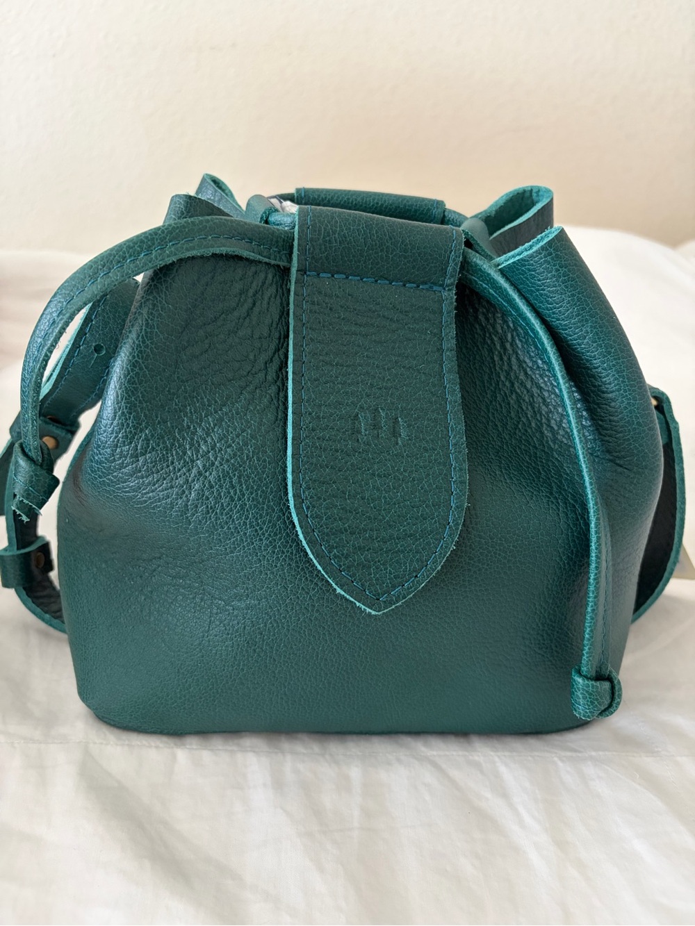 Almost Perfect Portland Leather Small Firefly Bag - Seaglass